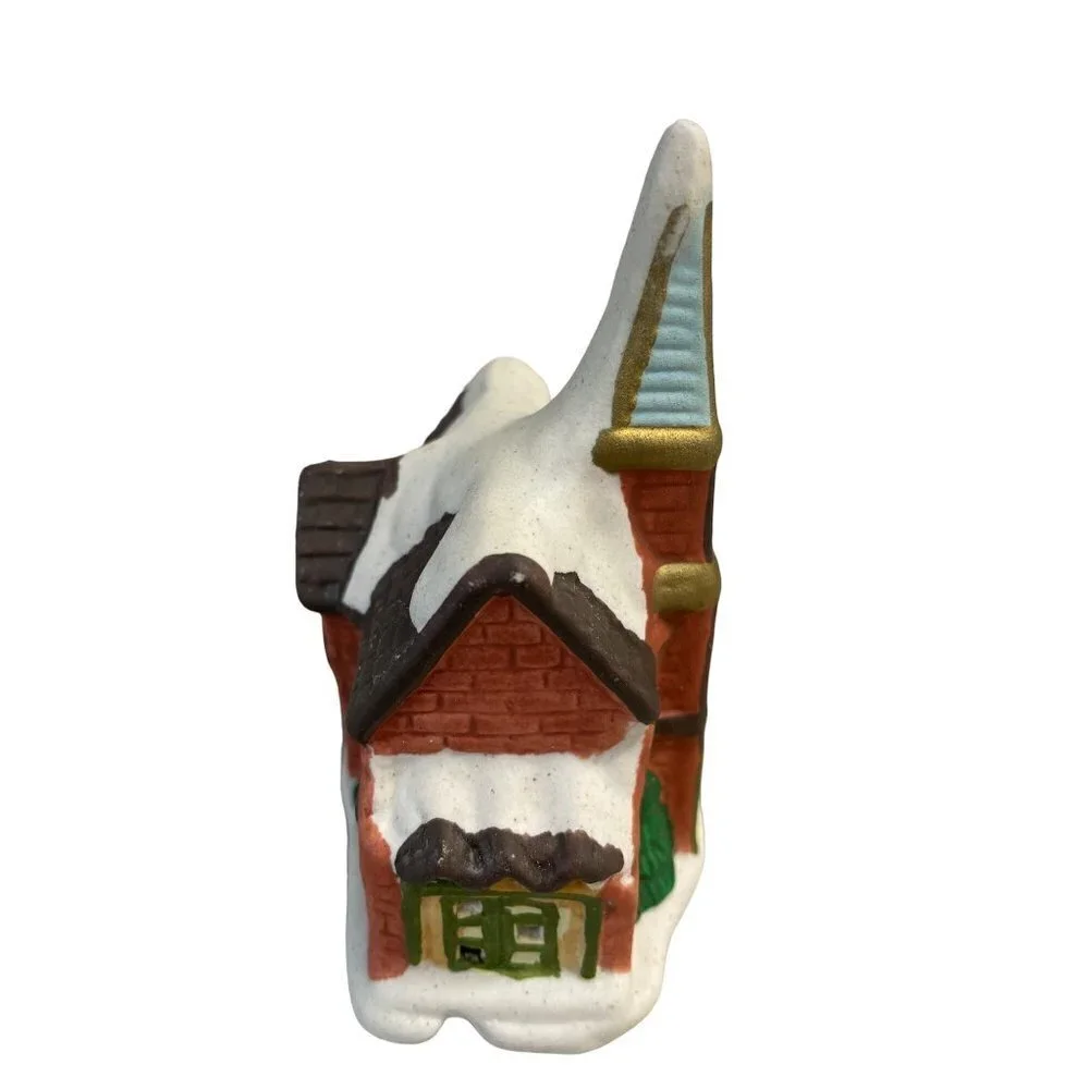 Miniature Christmas Holiday Village‎ Shop Ceramic Church Cathedral